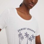 Roxy tricou femei, culoarea bej ERJZT05666