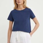 Weekend Max Mara tricou femei, culoarea bleumarin 2415970000000