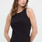 Max Mara Leisure top femei, culoarea negru 2416940000000
