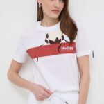 Max Mara Leisure tricou din bumbac femei, culoarea alb 2416940000000