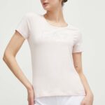 EA7 Emporio Armani tricou femei, culoarea roz