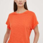 Marc O'Polo tricou femei, culoarea portocaliu