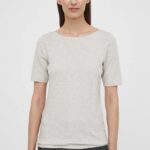 Marc O'Polo tricou din bumbac femei, culoarea bej