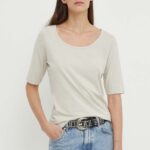 Marc O'Polo tricou femei, culoarea bej