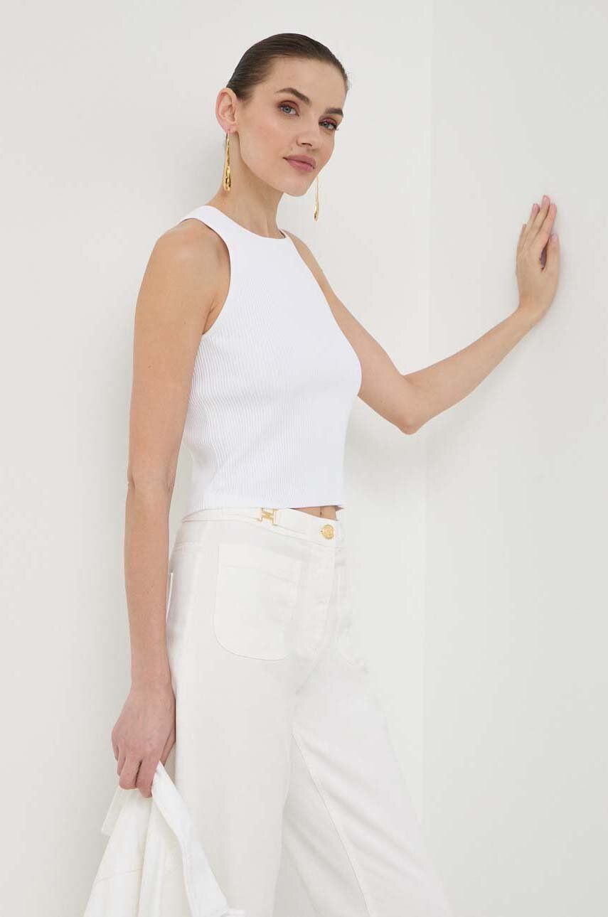SS24-TSD1A6-00X_F1 MICHAEL Michael Kors top femei, culoarea alb - imagine 1
