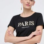Morgan tricou femei, culoarea negru