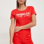 Morgan tricou femei, culoarea rosu