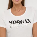 Morgan tricou femei, culoarea bej