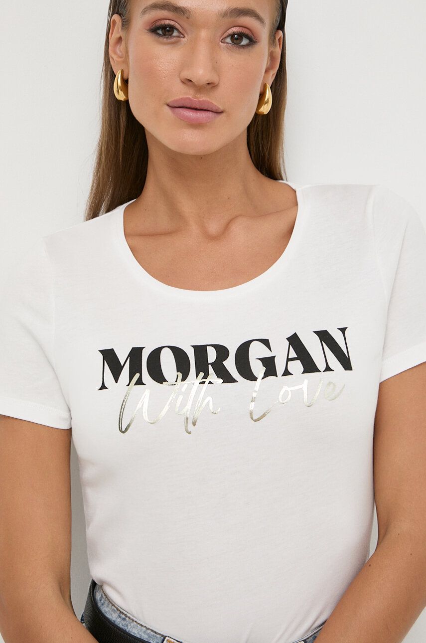 SS24-TSD1BA-01B_F1 Morgan tricou femei, culoarea bej - imagine 1