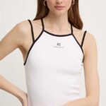 Miss Sixty top SJ3620 KNITTED CAMISOLE femei, culoarea alb, 6L2SJ3620000