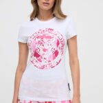 PLEIN SPORT tricou din bumbac femei, culoarea roz