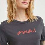 G-Star Raw tricou din bumbac femei, culoarea gri