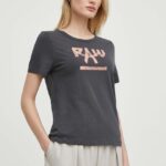 G-Star Raw tricou din bumbac femei, culoarea gri