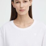 G-Star Raw tricou din bumbac femei, culoarea alb