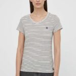 G-Star Raw tricou din bumbac femei, culoarea gri