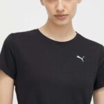 Puma tricou de antrenament Favorites culoarea negru, 525061
