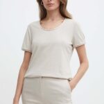 Morgan tricou de in DANIA culoarea bej, DANIA