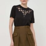 Morgan tricou femei, culoarea negru