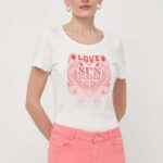 Morgan tricou femei, culoarea alb