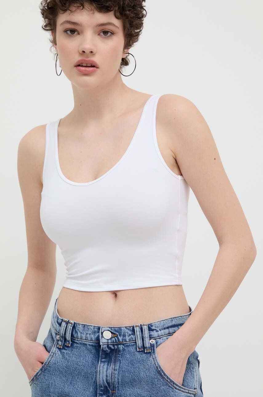 SS24-TSD1RP-00X_F1 Hollister Co. top femei, culoarea alb - imagine 1