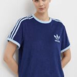 adidas Originals tricou femei, culoarea albastru marin, IR7465