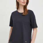 Geox tricou din bumbac W4510A-T3091 W T-SHIRT femei, culoarea albastru marin