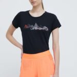 LA Sportiva tricou Peaks femei, culoarea negru, O18999322