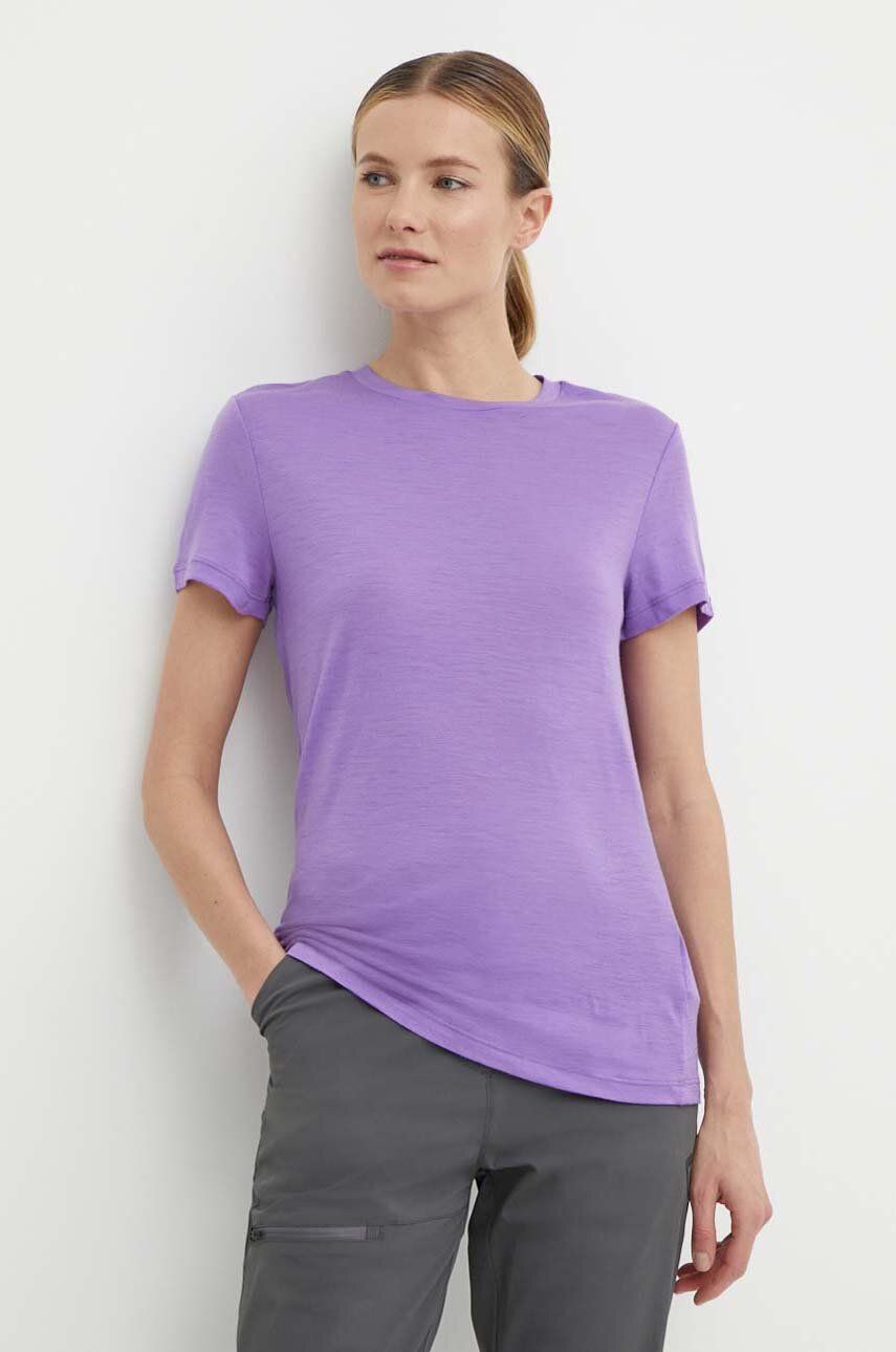 SS24-TSD1UY-44X_F1 Icebreaker tricou sport Merino 150 Tech Lite III culoarea violet, IB0A56Y8B731 - imagine 1