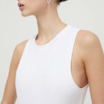 Juicy Couture top femei, culoarea alb