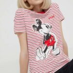 Desigual tricou x Disney femei, culoarea rosu