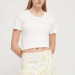 Desigual tricou femei, culoarea bej
