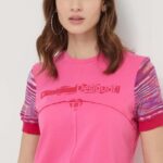Desigual tricou femei, culoarea roz