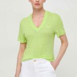 BOSS Orange tricou de in culoarea verde 50511242