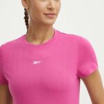 Reebok tricou de antrenament Identity Training culoarea roz, 100076264
