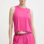 Under Armour top de antrenament Rush Energy culoarea roz