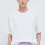 Champion tricou din bumbac femei, culoarea alb 117351