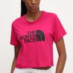 The North Face tricou din bumbac femei, culoarea roz, NF0A87NAPYI1