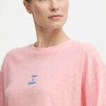 Picture tricou din amestec de in Hampy culoarea roz, WTS483