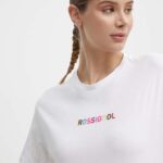Rossignol tricou din bumbac femei, culoarea alb, RLMWY17