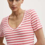 Marc O'Polo tricou din bumbac femei, culoarea roz, 404219651293