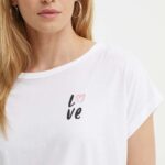 Marc O'Polo tricou din bumbac femei, culoarea alb, 416206751189