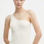JOYINME body de yoga Open Up Seamless culoarea bej, cold shoulder