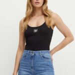 Elisabetta Franchi top femei, culoarea negru, TK20B42E2 NORBLIN