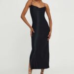 Model Nou de rochie culoareinegru, maxi, drept
