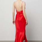 Model Nou de rochie culoarea rosu, maxi, evazati