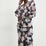 Model Nou de rochie culoareinegru, midi, drept