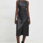 Model Nou de rochie culoareinegru, midi, evazati