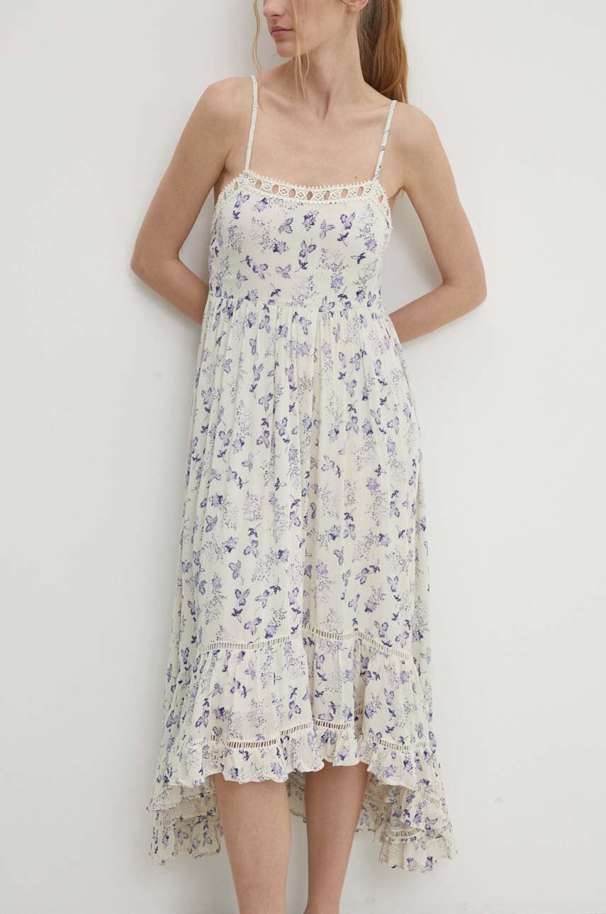 WW24-SSD03U-00X_F1 Model Nou de rochie culoarea alb, midi, evazati - imagine 1