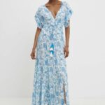 Model Nou de rochie maxi, evazati
