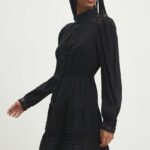 Model Nou de rochie culoareinegru, ini, evazati